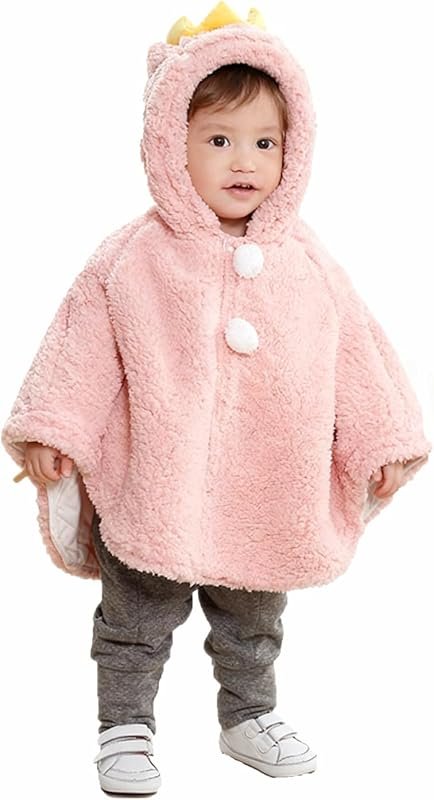 Cute Hooded Car Seat Poncho for Toddlers 0-3 Years - Warm Cloak Cape S
