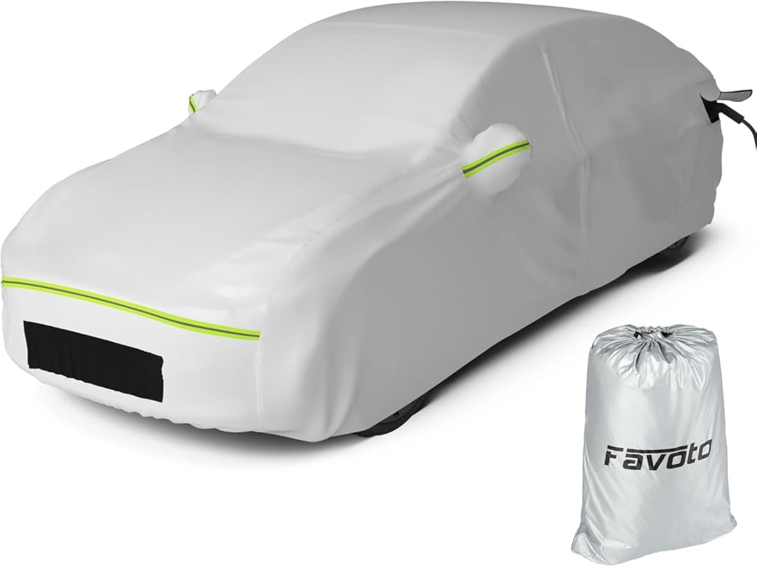 Favoto Tesla Model Y Car Cover: Waterproof, Custom Fit, All Weather, C