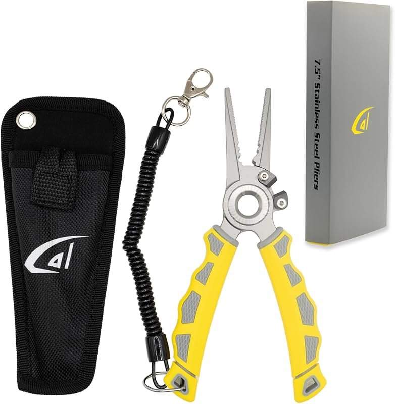 Danco 7.5-inch Fishing Pliers: 17-4 Stainless Steel, Tungsten Carbide