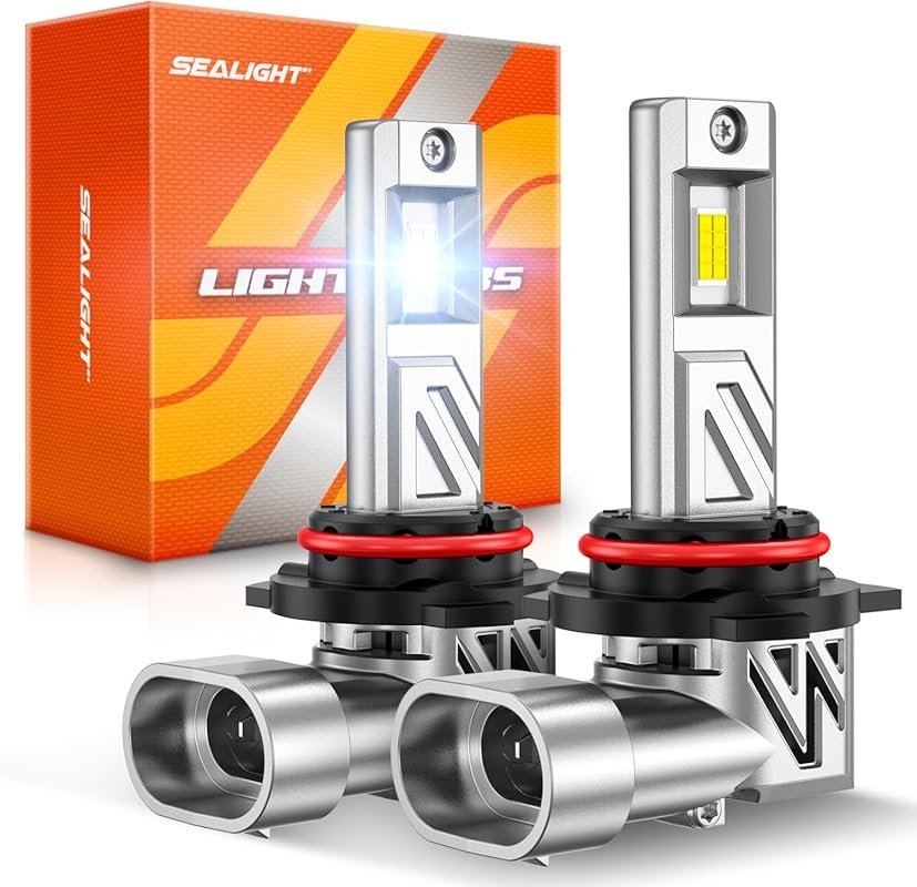 SEALIGHT 9012 LED Bulbs 44,000LM 800% Brighter 6500K, 1:1 Size, Car AT
