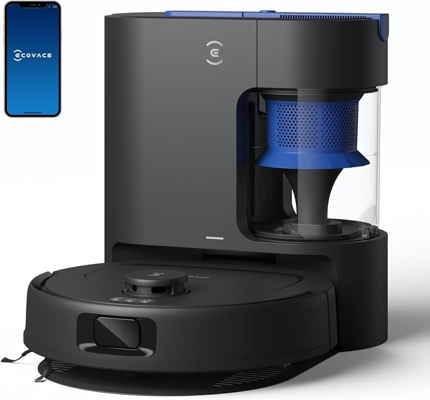 ECOVACS DEEBOT N20e Plus Robot Vacuum and Mop with 10000Pa, Self-Empty