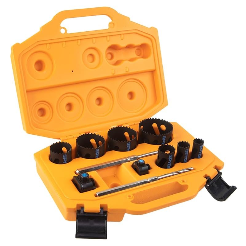 Spyder 11-Piece Bi-Metal Hole Saw Kit: Rapid Core Eject System with 7 