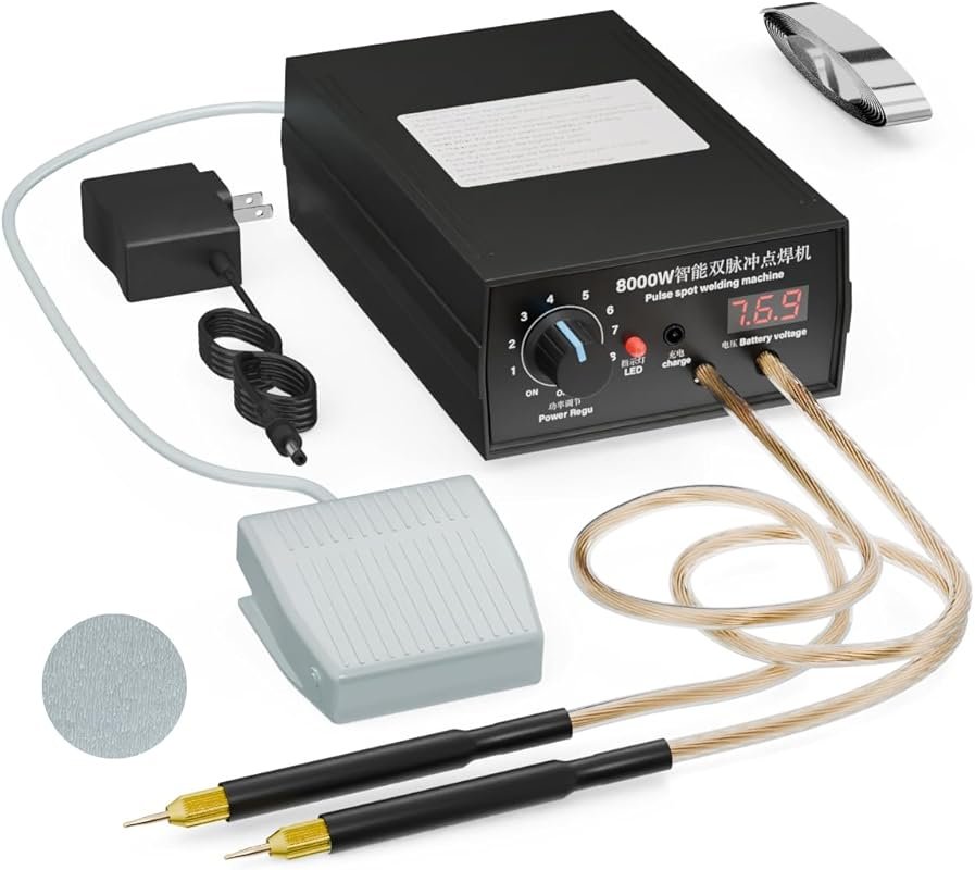 8000W Handheld Spot Welder for 18650 Lithium Batteries, Portable DIY K