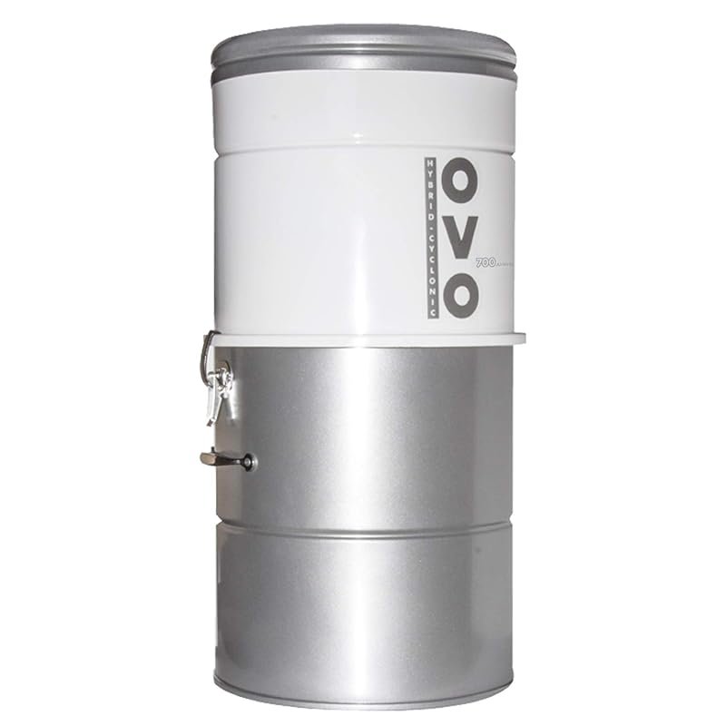 OVO 750 Airwatts Heavy Duty Central Vacuum: Hybrid Filtration, 25L/6.6