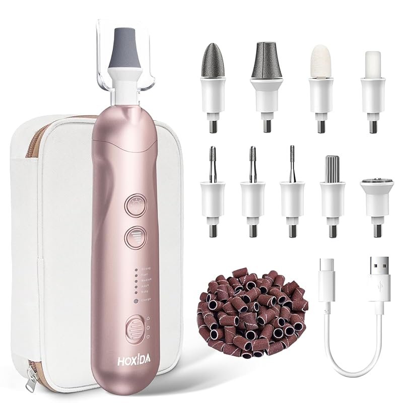Manicure Pedicure Kit for Senior Thick Toenails - 5-Speed Cordless Ele