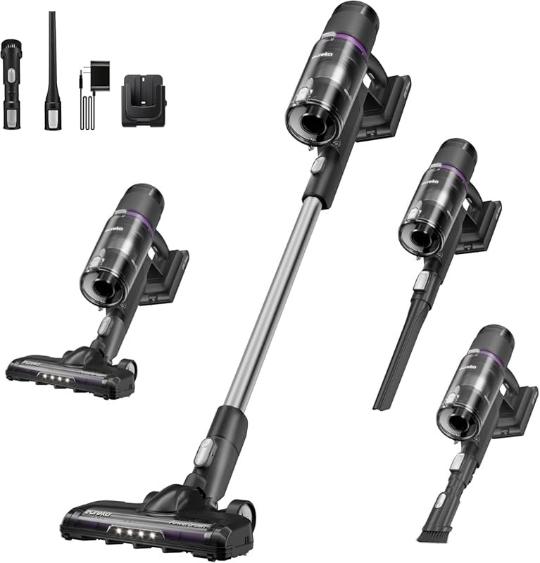 Eureka ReactiClean 410 Cordless Vacuum 50 Min Runtime Lightweight Pet 