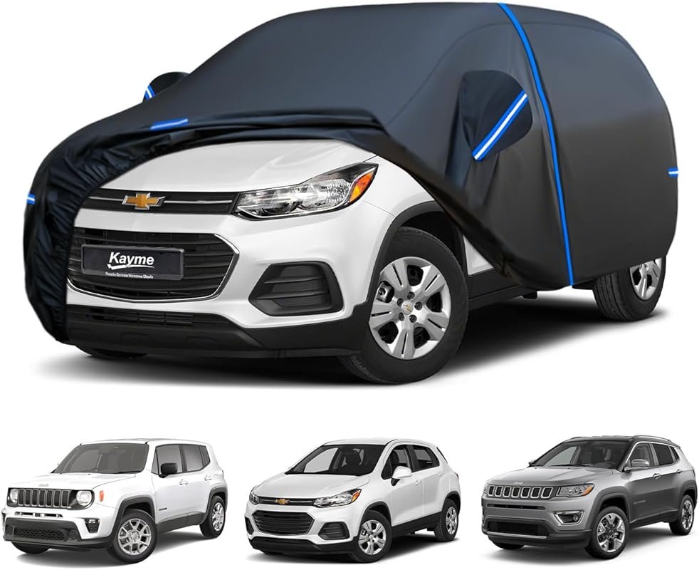 Kayme SUV Car Cover Custom Fit for Chevrolet Chevy Trax, Jeep Compass,