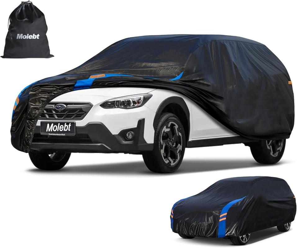 SUV Car Cover Waterproof All Weather for Automobiles, Full Exterior Co