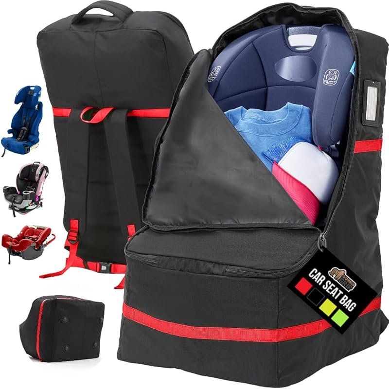 GORILLA GRIP Padded Car Seat Travel Bag: Tear-Resistant, Waterproof fo