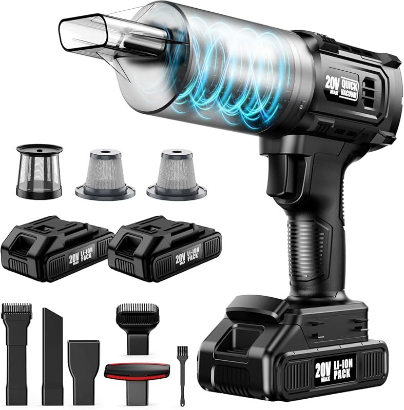 35000PA Cordless Handheld Vacuum Cleaner, HEPA Filter, Pet Hair, Porta