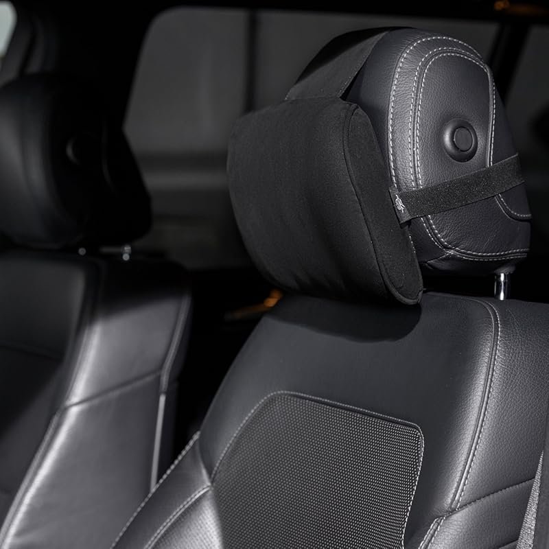 Car Headrest Pillow Memory Foam Ergonomic for Neck Pain Relief While D