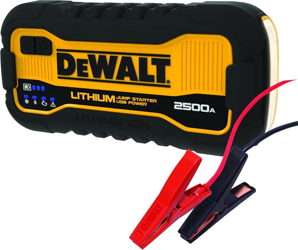 DeWalt DXAELJ25C 2500 Peak Amp Lithium Jump Starter with USB Power Ban