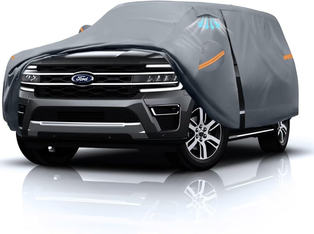 Ford Expedition Large SUV Car Cover - 100% Waterproof All-Weather Heav
