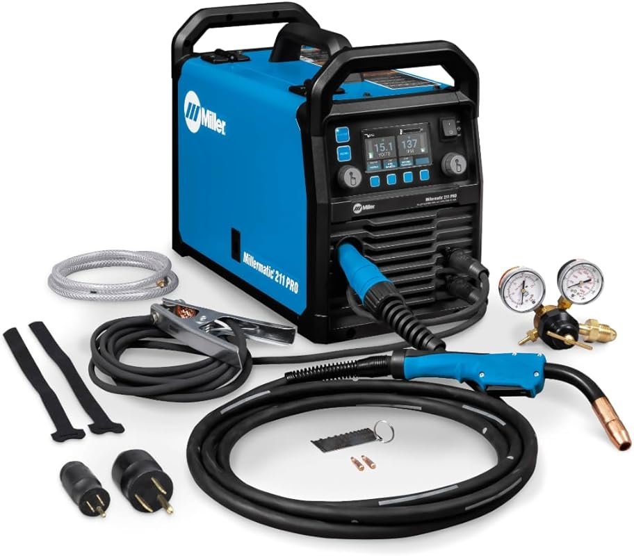 Millermatic 211 PRO MIG Welder - Dual Voltage Portable Flux Core Welde