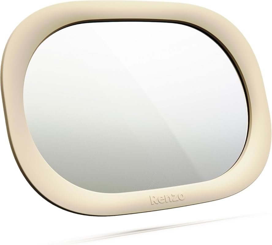 Renzo Extra Large Baby Car Mirror: Rear Facing, Shatter-Resistant, 360