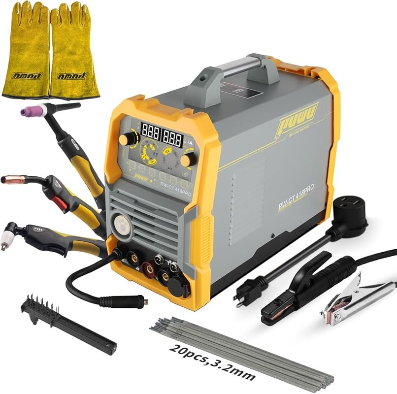 5-in-1 Multi-Process Plasma Cutter Welder Combo for Aluminum with 110V