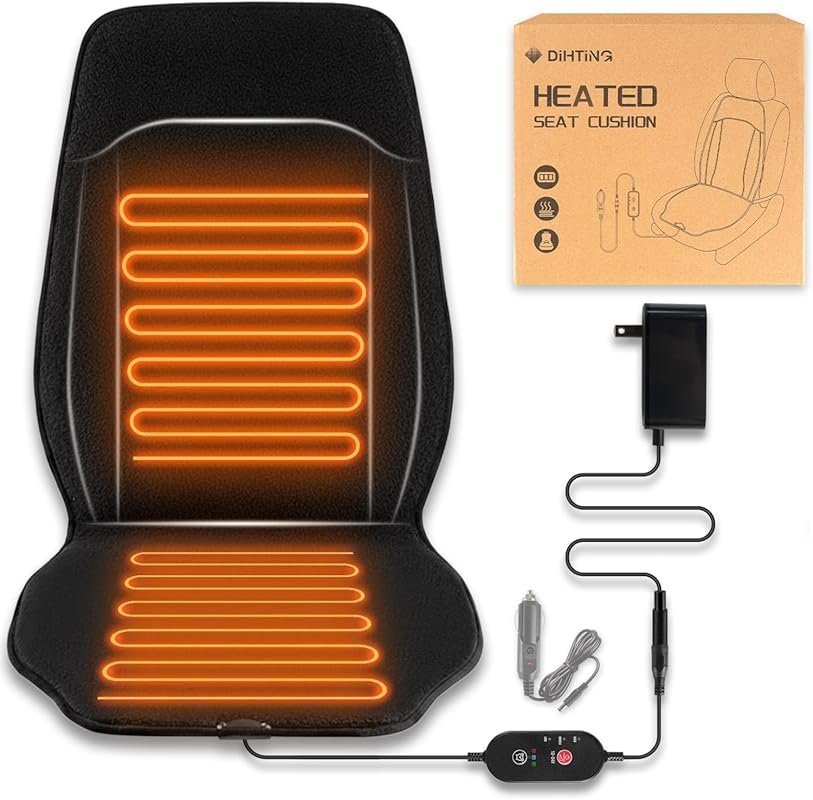 Large Heated Seat Cover with Fast Heat and 3 Models for Winter - Chris