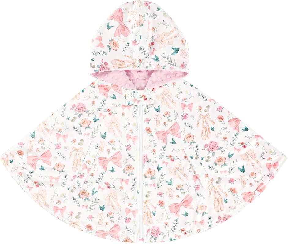 GFU Toddler Car Seat Poncho - Warm Hooded Poncho Coat Winter Cover for