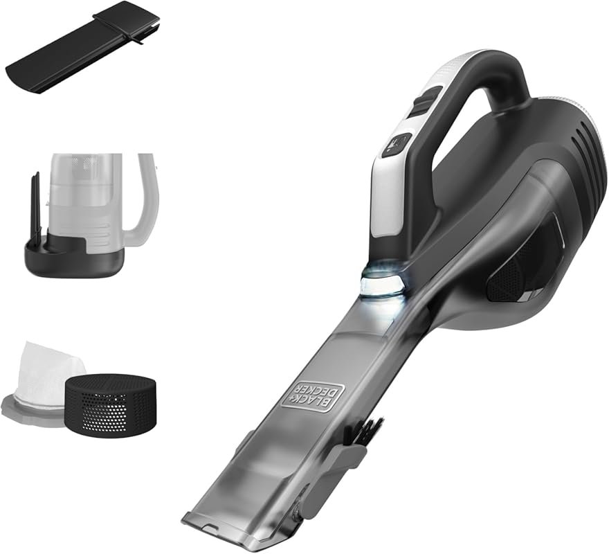 BLACK+DECKER dustbuster reveal Cordless Handheld Vacuum LED Light, Lon