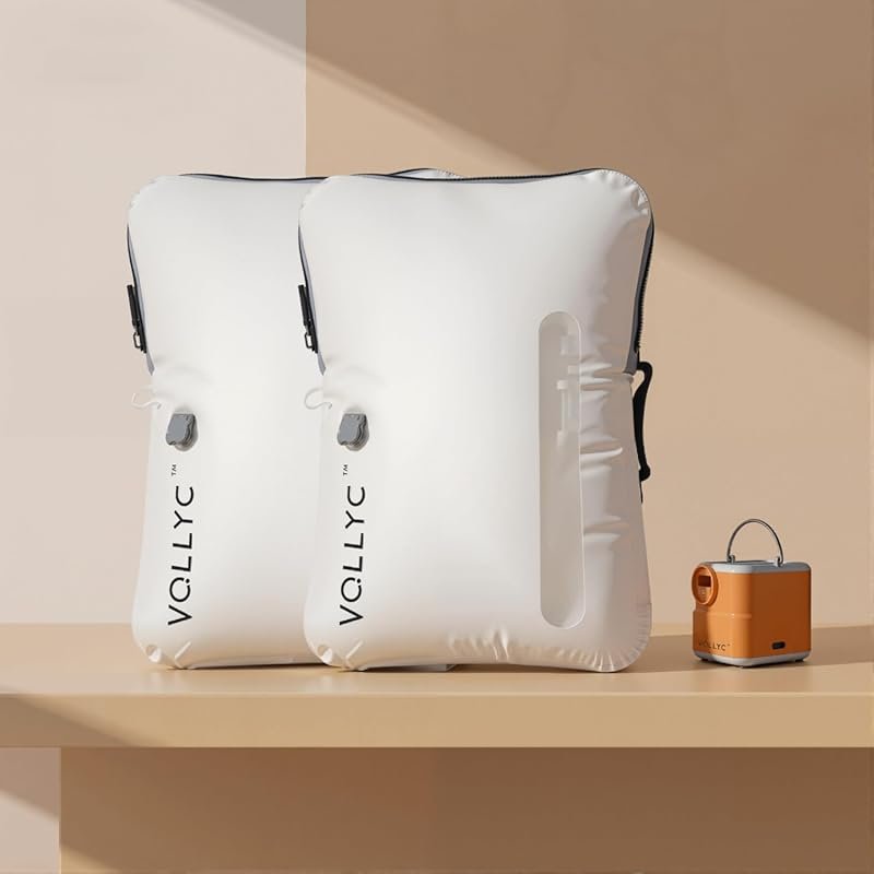 Travel Vacuum Bags with Pump: 25L IPX7 Waterproof Reusable Compression