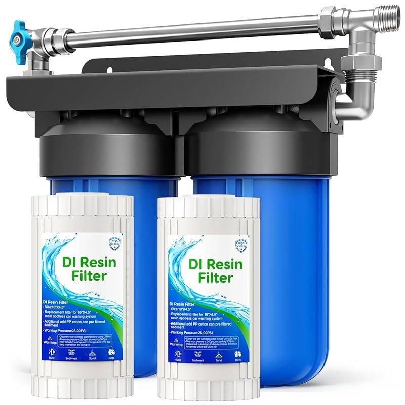 Spotless Deionized Water Car Wash System with Bypass Switch and Resin 