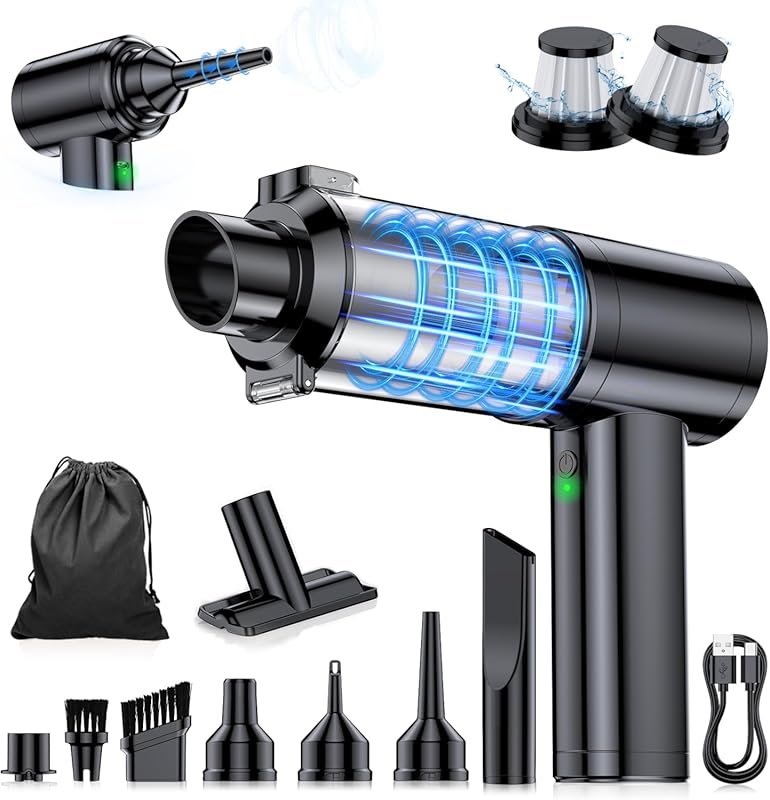 Car Cordless Handheld Vacuum with 35000Pa High Power, 6-in-1 Rechargea