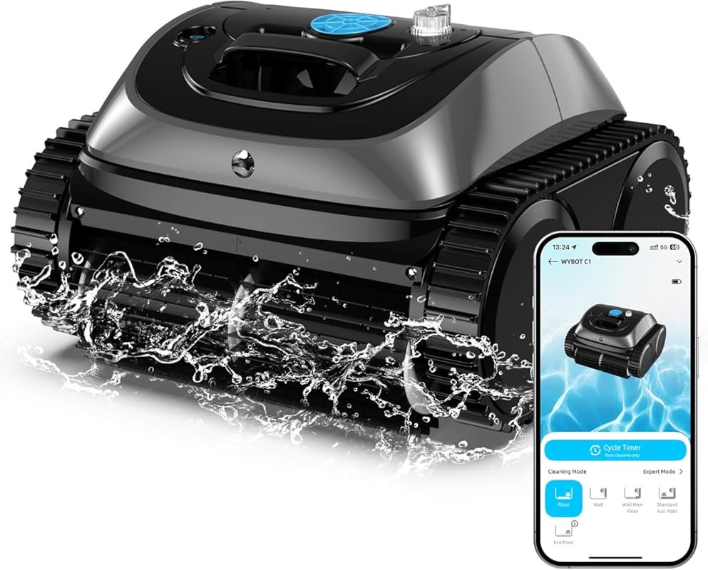 WYBOT Cordless Robotic Pool Cleaner for inground above ground pools up