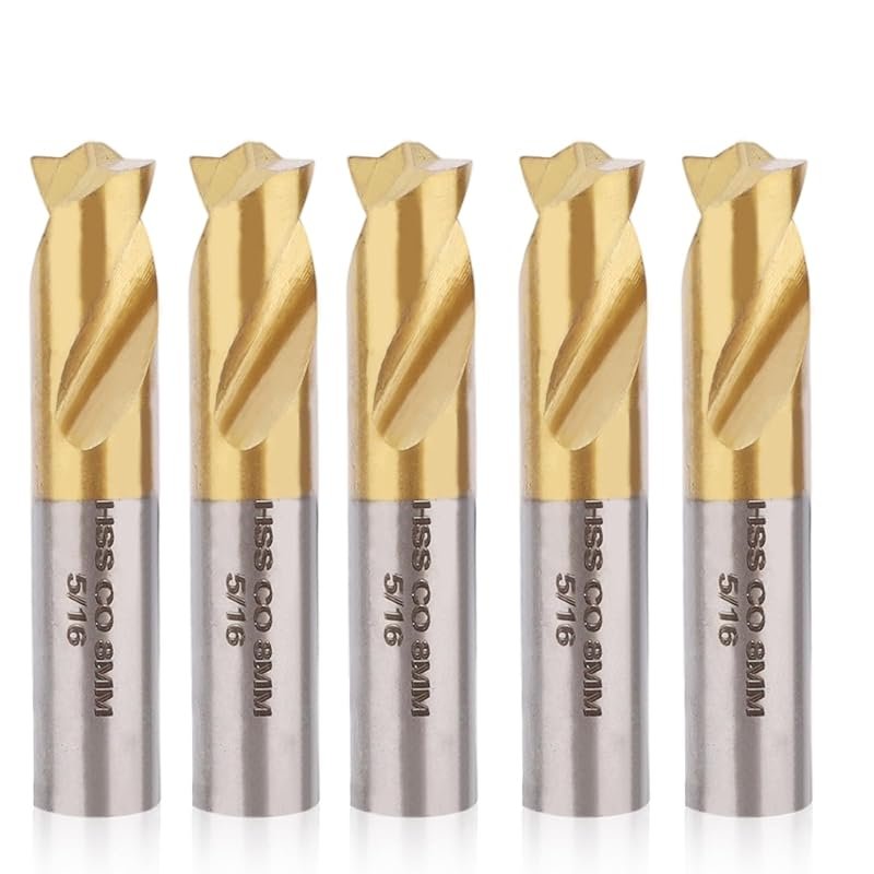 5-Piece Spot Weld Drill Bit Set, 5/16