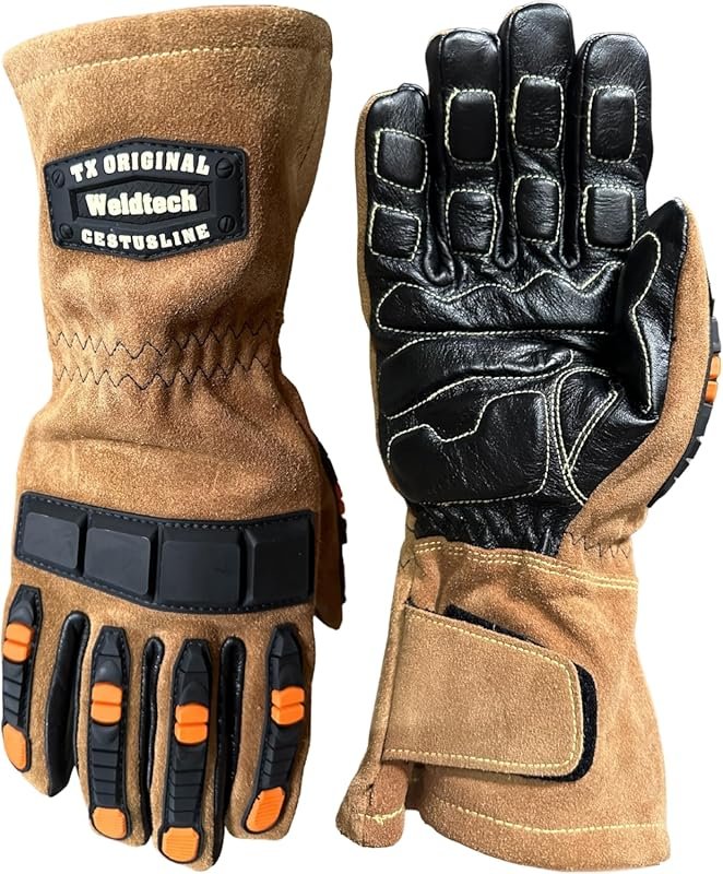Cestus 7027 Gel-Padded Impact Welding Gloves for Vibration Dampening a