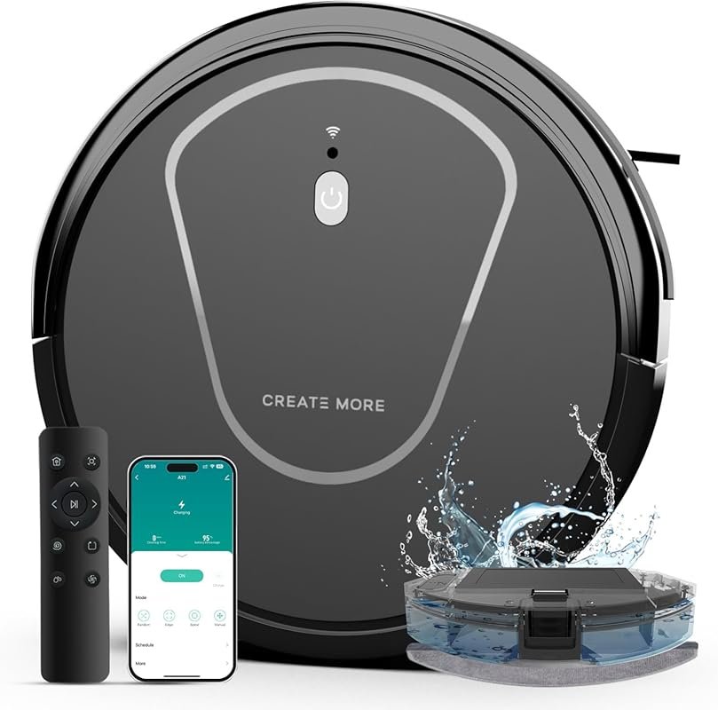Bagotte Robot Vacuum and Mop Combo, 3-in