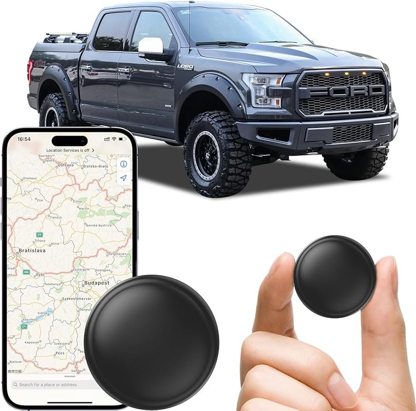 GPS Tracker for Vehicles – Mini Hidden Magnetic, No Subscription, Real