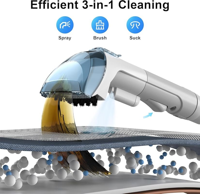 450W Portable Carpet Cleaner Machine for Upholstery, Couch, Rug, Car S