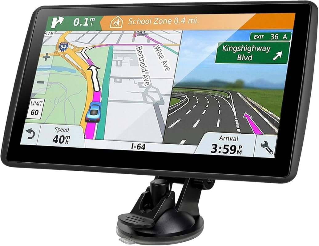 GPS Navigator for Car, Truck, RV with 2026 Latest Maps, 7-inch Touch S
