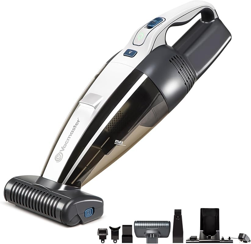 Vacmaster Pet Hair Cordless Hand Vacuum with Motorized Nozzle, 2-Speed