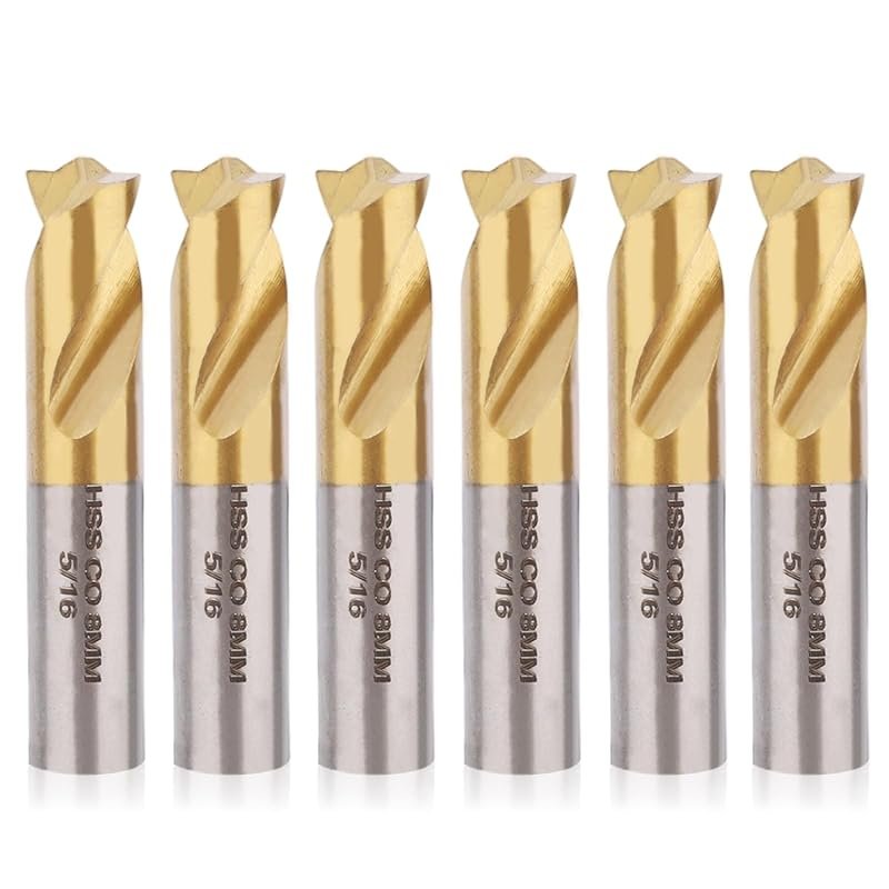 6-Piece Spot Weld Drill Bit Set, 5/16