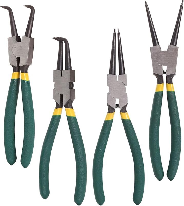 7-Inch Heavy-Duty Snap Ring Pliers Set for Retaining Rings with Intern