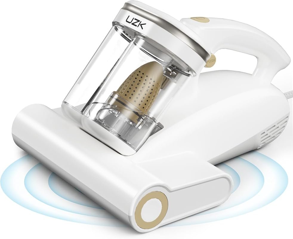 Mattress Vacuum Cleaner with UV-C Light, 16Kpa Suction, 140°F Heat, Ul