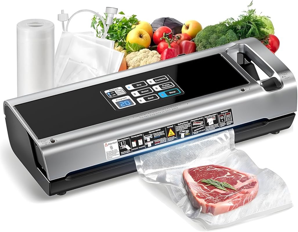 90KPa Portable Vacuum Sealer for Food with One-Touch Lid, Detachable E