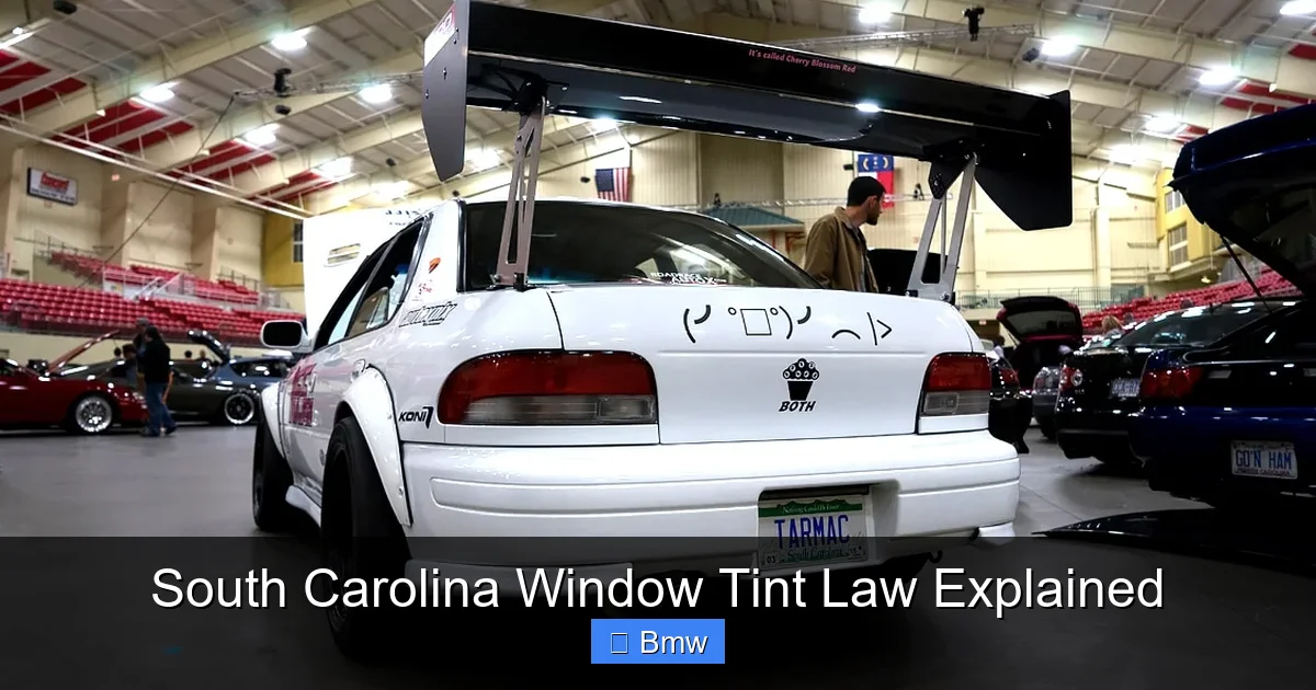 South Carolina Window Tint Law Explained