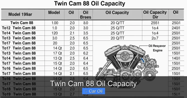Twin Cam 88 Oil Capacity