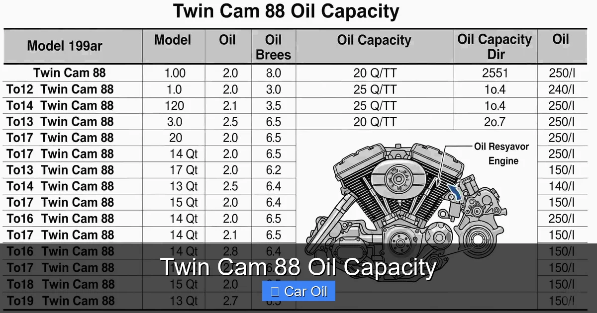 Twin Cam 88 Oil Capacity