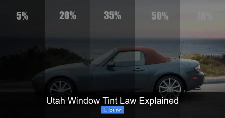 Utah Window Tint Law Explained