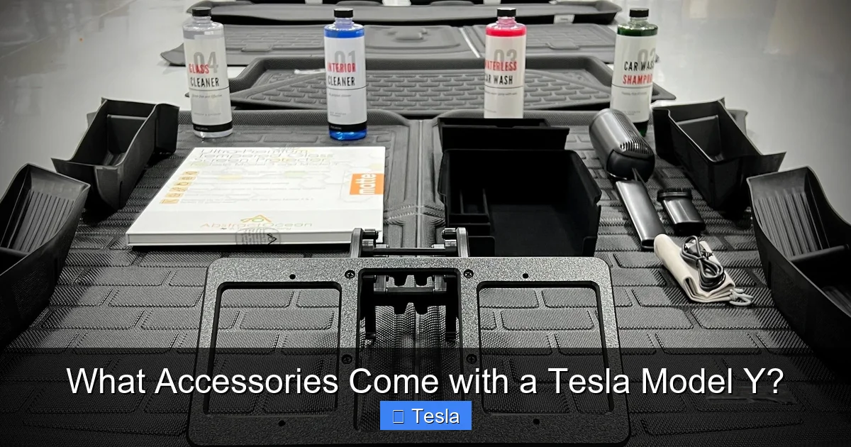 What Accessories Come with a Tesla Model Y?