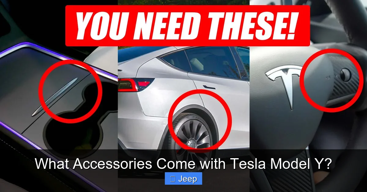 What Accessories Come with Tesla Model Y?