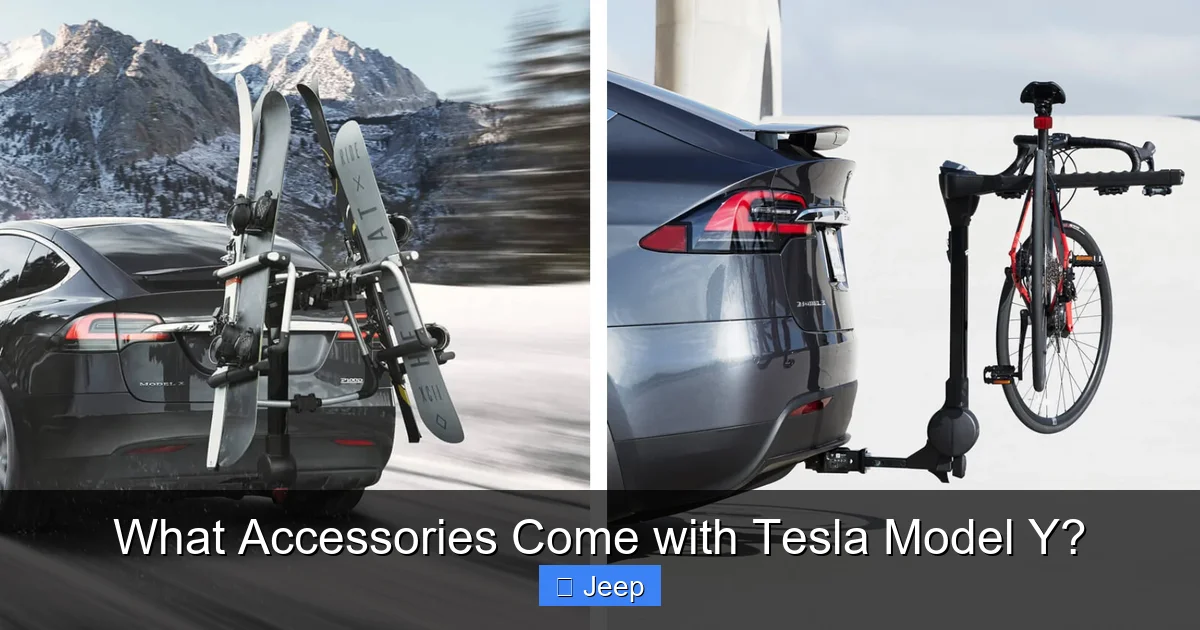 What Accessories Come with Tesla Model Y?