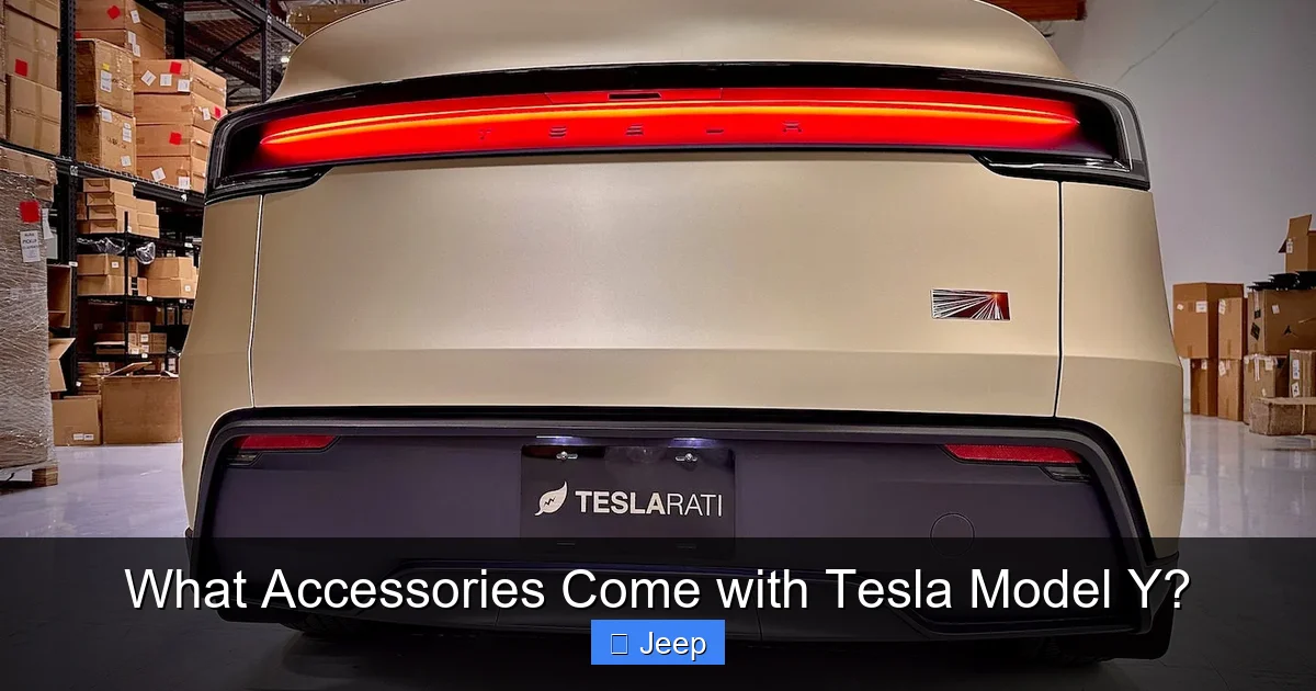 What Accessories Come with Tesla Model Y?