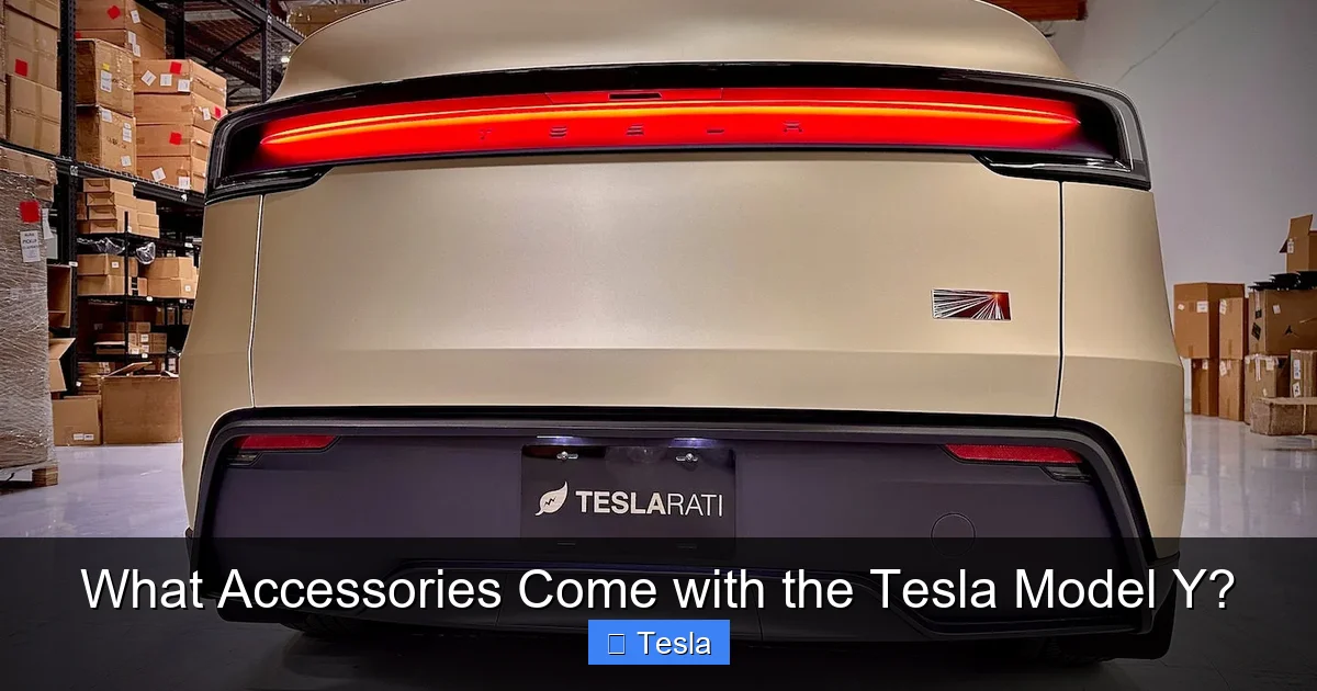 What Accessories Come with the Tesla Model Y?