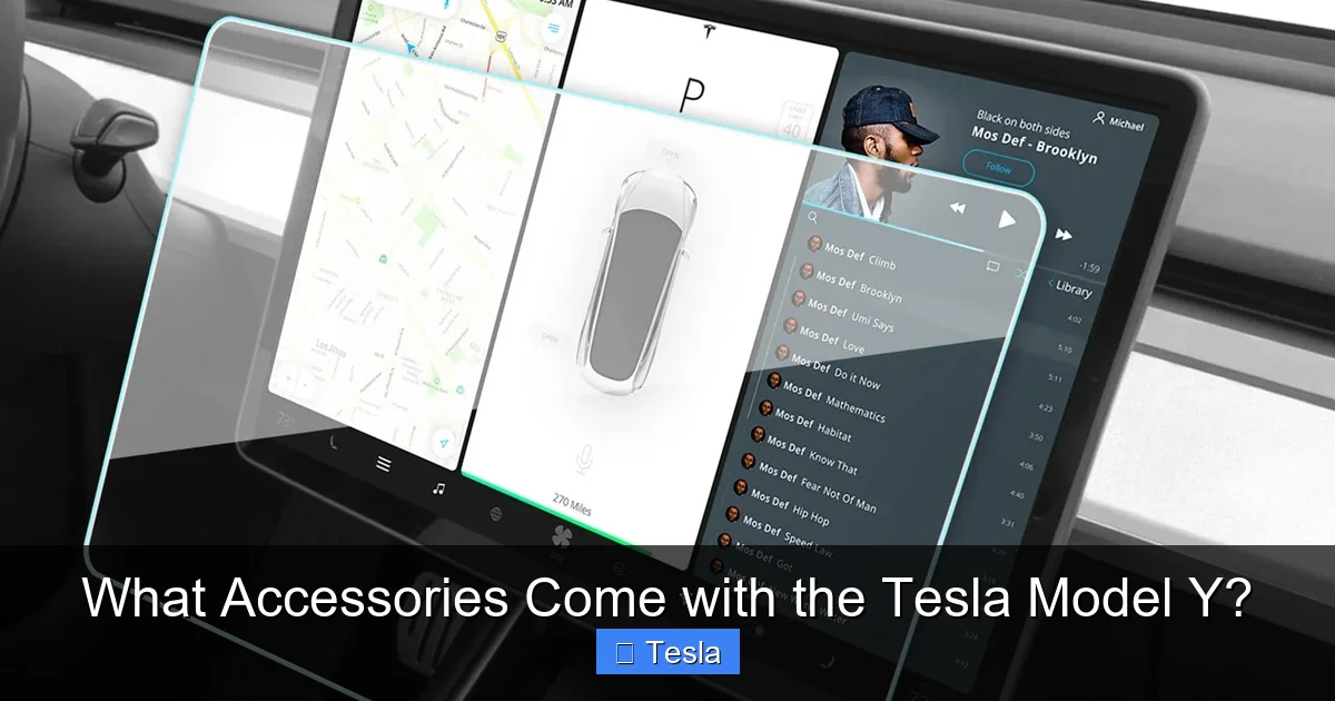 What Accessories Come with the Tesla Model Y?