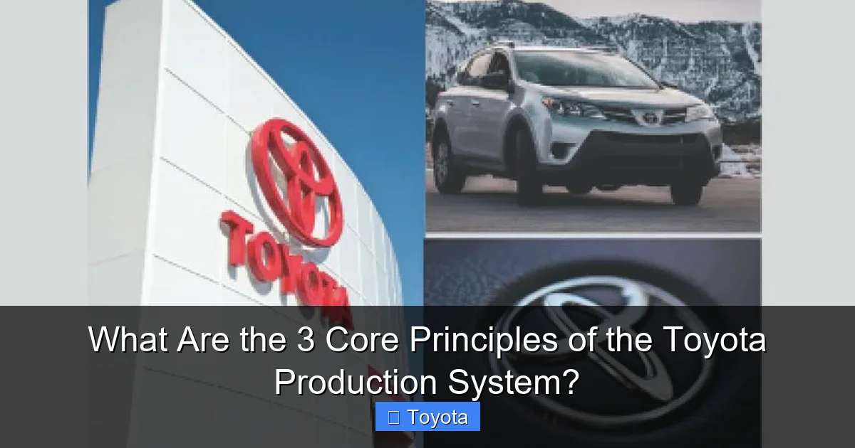 What Are the 3 Core Principles of the Toyota Production System?