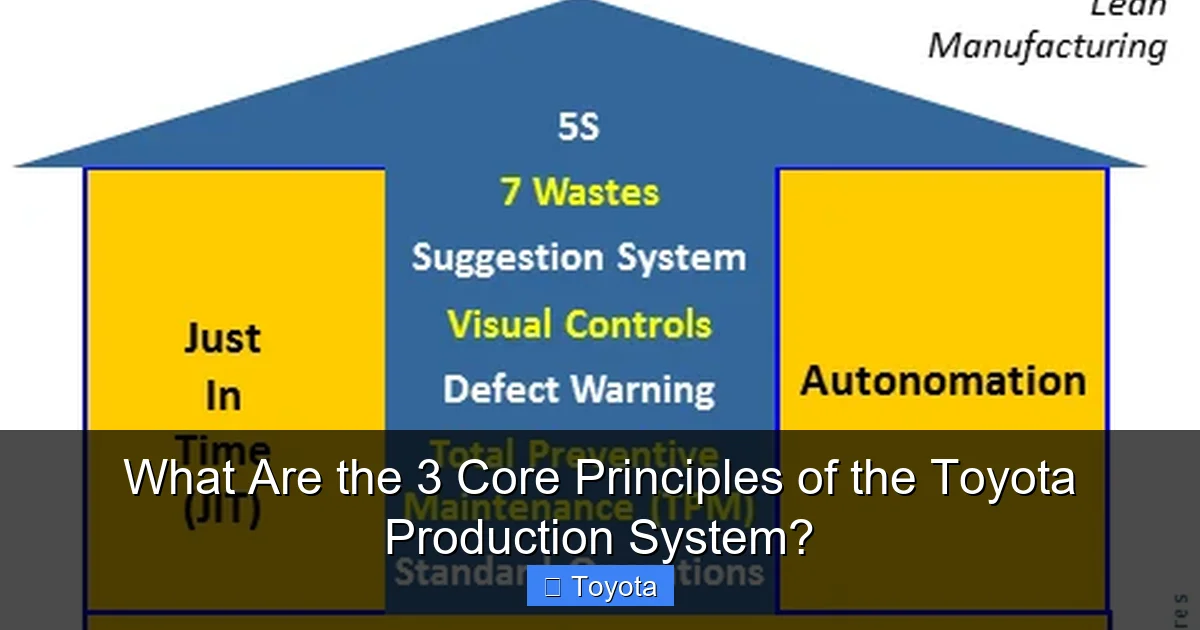 What Are the 3 Core Principles of the Toyota Production System?